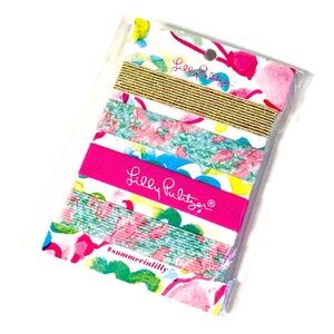 Lilly Pulitzer Tropical Elastic Hair Ties/Wristlets Set of 4